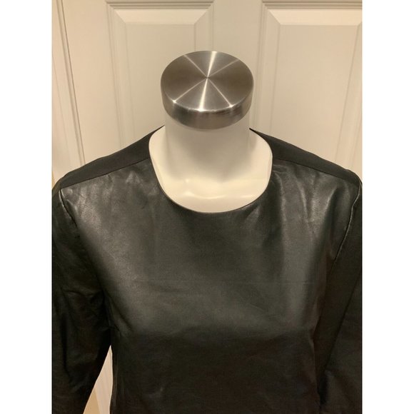By Malene Birger 'MB Darling' Black Leather Top, Size S (US) 36 (EU) - Picture 2 of 9